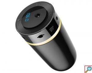 Αρωματικός Υγραντήρας Αυτοκινήτου με Ηχείο - Bluetooth - Handsfree & LED - Car Diffuser Humidifier Aromatotherapy