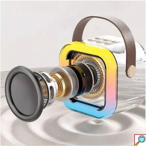Επαναφορτιζόμενο Φορητό Σύστημα Karaoke Bluetooth με Ασύρματo Μικρόφωνo, και Φωτισμό LED RGB Arrango