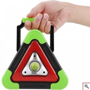 ARRANGO® Ηλιακός Επαναφορτιζόμενος Φακός Εργασίας - Φωτιστικό Ασφαλείας - Τρίγωνο Αυτοκινήτου & Power Bank με 36 COB LED 500Lm σε Διάφορα Χρώματα