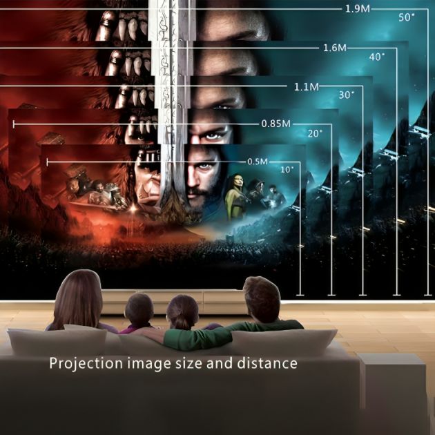 Arrango Mini Φορητός LED Προτζέκτορας - Προβολέας FULL HD 1080p