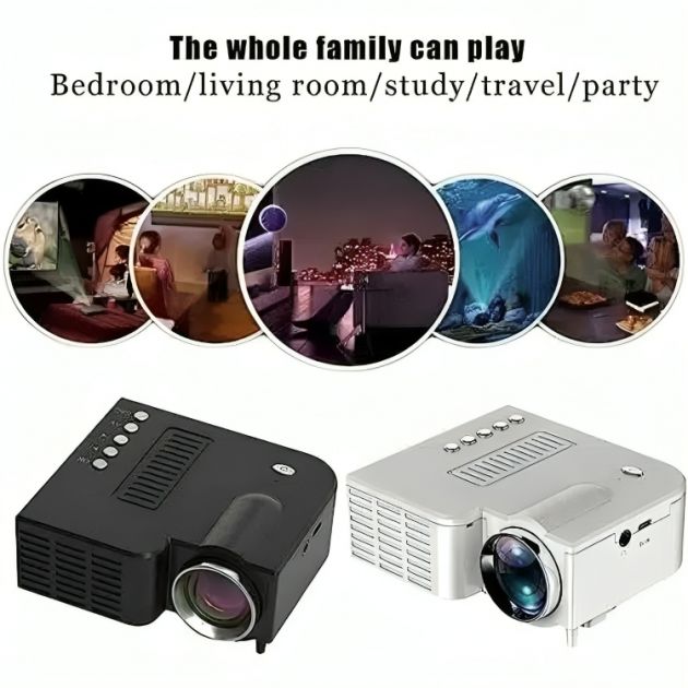 Arrango Mini Φορητός LED Προτζέκτορας - Προβολέας FULL HD 1080p