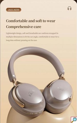 Ακουστικά Ασύρματα Bluetooth 5.4 με Ενεργή απομόνωση εξωτερικών ήχων ΑNC & Ενισχυμένο Μπάσο BASS-100 σε Διάφορα Χρώματα