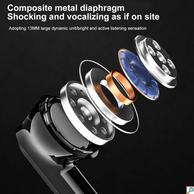 Ασύρματα Ακουστικά Bluetooth Hi-Fi με Θήκη Φόρτισης - Andowl 