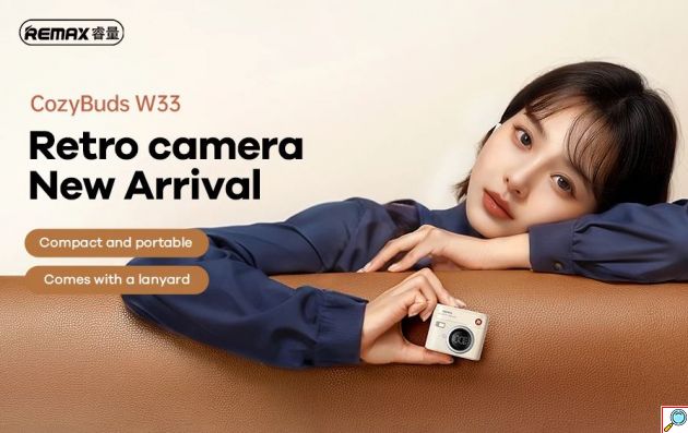 Ασύρματα Ακουστικά Bluetooth με Θήκη Φόρτισης σε Στυλ Ρετρό Κάμερας - Remax CozyBuds