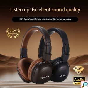 Ακουστικά Ασύρματα Over-Ear Bluetooth 5.4 με Heavy Bass & Ρετρό Design BASS-200 σε 2 Χρώματα