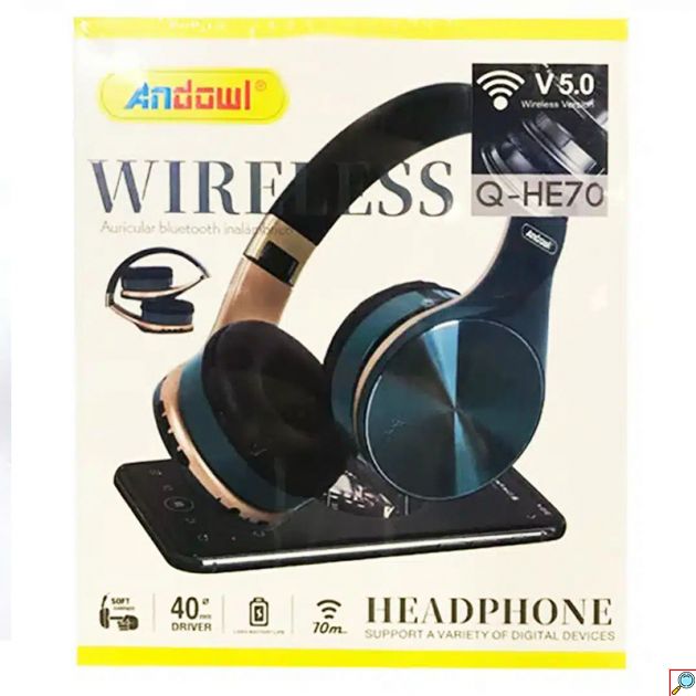 Ασύρματα Ακουστικά Bluetooth V5.0 με Aux και Μικρόφωνο Andowl - Foldable Wireless Headphones