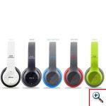 Ασύρματα Ακουστικά Bluetooth με Ενσωματωμένο Μικρόφωνο, FM Radio & Υποδοχή για MicroSD - Wireless BT Over Ear P47, Μπλε