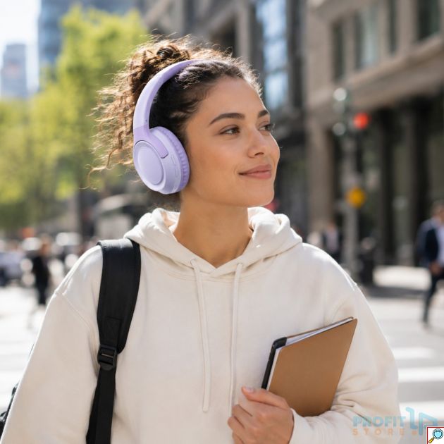 Ασύρματα Ακουστικά HD20 Over-Ear Bluetooth 5.3 Μωβ