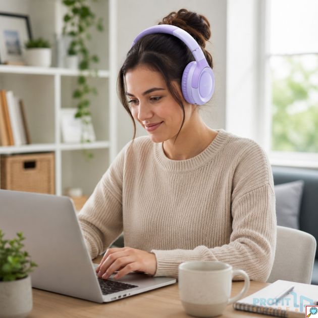 Ασύρματα Ακουστικά HD20 Over-Ear Bluetooth 5.3 Μωβ