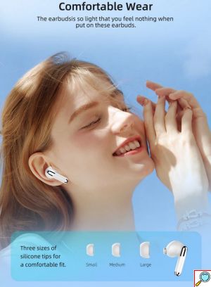 Ασύρματα Bluetooth Ακουστικά In-Ear με Active Noise Cancelation και Θήκη Φόρτισης - Diinami