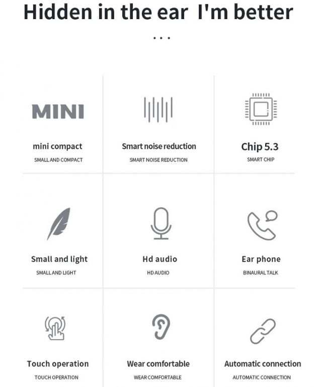 Ασύρματα Bluetooth Ακουστικά με Θήκη Φόρτισης - Diinami