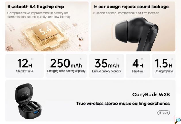 Ασύρματα Bluetooth Ακουστικά με Θήκη Φόρτισης & Hi-Fi Ήχο - REMAX CozyBuds