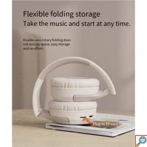 Ασύρματα Bluetooth Ακουστικά Over-Ear με Υποδοχή TF, Μικρόφωνο και Αναδιπλούμενο Σχεδιασμό