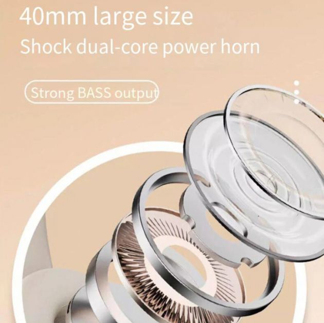 Ασύρματα Bluetooth Ακουστικά Over-Ear με Υποδοχή TF, Μικρόφωνο και Αναδιπλούμενο Σχεδιασμό