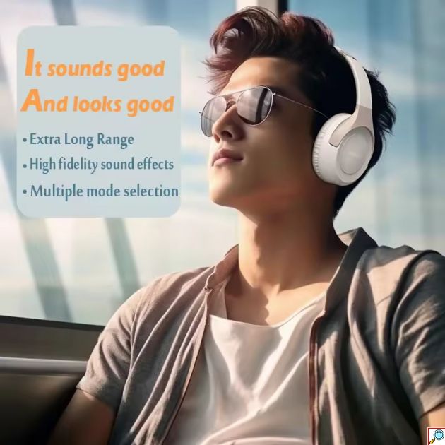 Ασύρματα Bluetooth Ακουστικά Over-Ear με Υποδοχή TF, Μικρόφωνο και Αναδιπλούμενο Σχεδιασμό
