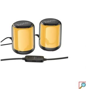 Ασύρματα Ηχεία Υπολογιστή Hoco 10W με RGB Φωτισμό Μαύρα