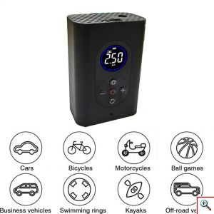 Ασύρματο Ηλεκτρικό Κομπρεσέρ Αέρα - Power Bank - Φακός 4 σε 1 150PSI με Ψηφιακή Οθόνη Φορητό - Smart Portable Wireless Air Pump - Power Bank - Light M8