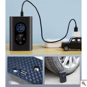 Ασύρματο Ηλεκτρικό Κομπρεσέρ Αέρα - Power Bank - Φακός 4 σε 1 150PSI με Ψηφιακή Οθόνη Φορητό - Smart Portable Wireless Air Pump - Power Bank - Light M8