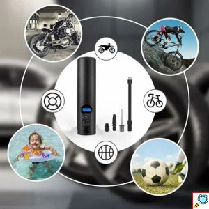 Ασύρματη επαναφορτιζόμενη τρόμπα αυτοκινήτου 6000mAh Aerbes μαύρη