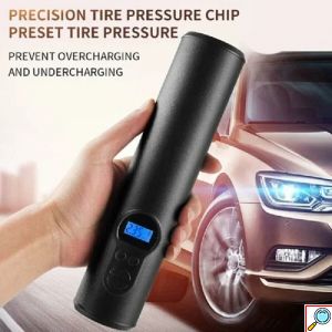 Ασύρματη επαναφορτιζόμενη τρόμπα αυτοκινήτου 6000mAh Aerbes μαύρη