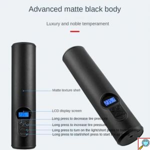 Ασύρματη επαναφορτιζόμενη τρόμπα αυτοκινήτου 6000mAh Aerbes μαύρη