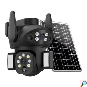 Ασύρματη Ηλιακή Κάμερα Ασφαλείας 8MP Διπλής Κατεύθυνσης 