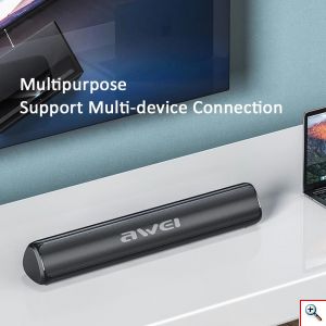 Ασύρματο Αδιάβροχο Ηχείο Bluetooth - Hands Free με Ραδιόφωνο Awei Y333 Μαύρο