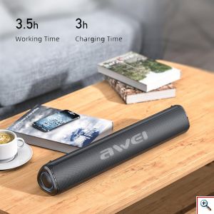 Ασύρματο Αδιάβροχο Ηχείο Bluetooth - Hands Free με Ραδιόφωνο Awei Y333 Μαύρο
