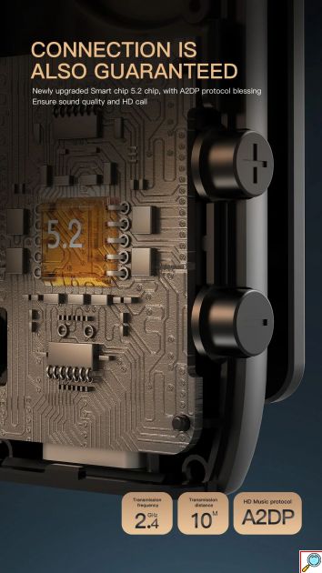 Ασύρματο Ακουστικό Bluetooth Handsfree – Ανασυρόμενο Ακουστικό Πέτου Μαύρο