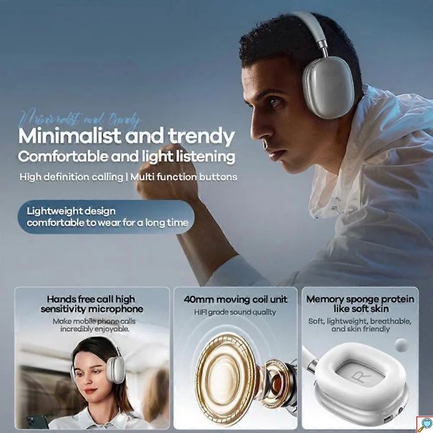 Ασύρματο Bluetooth Headset με Αυτονομία 70 Ώρες και Memory Sponge - Remax