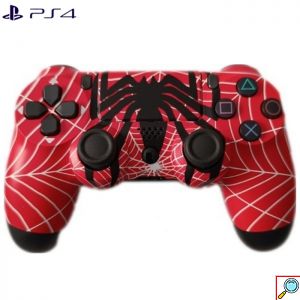 Ασύρματο χειριστήριο DOUBLESHOCK για PS4 - Red Spiderman Web