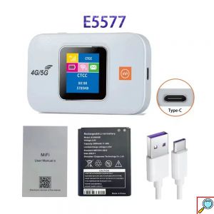 Ασύρματο Φορητό 4G Hotspot Ρούτερ Sim WiFi Τσέπης με Μέγιστη Ταχύτητα 300Mbps και Οθόνη EME Λευκό