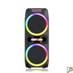 Ασύρματο Φορητό Ηχείο Bluetooth με LED RGB Φωτισμό, Τηλεχειριστήριο & Μικρόφωνο