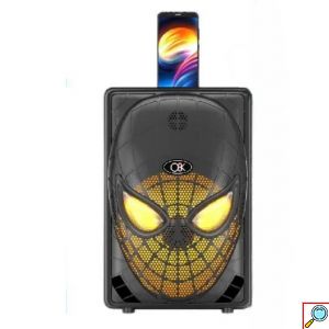 Ασύρματο Φορητό Ηχείο Bluetooth Με Μικρόφωνο, LED Φωτισμό, USB, AUX, FM Ραδιόφωνο και TF σε Μαύρο Χρώμα