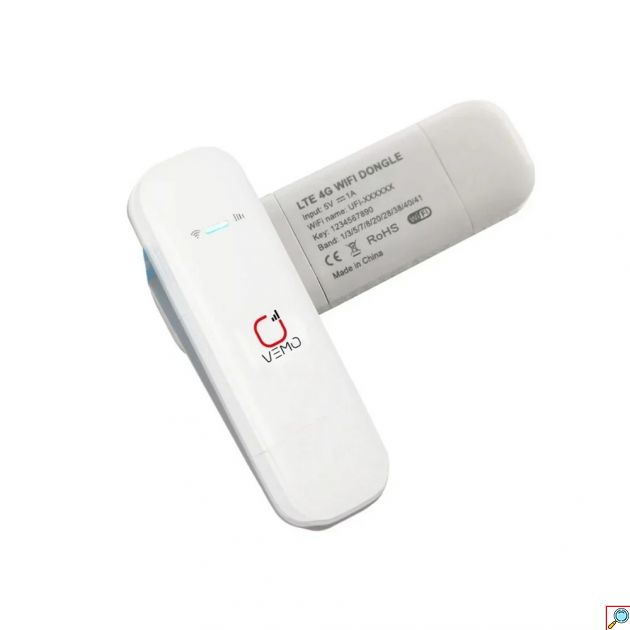 Ασύρματο Φορητό USB 4G LTE Hotspot Ρούτερ Micro SIM – Wi-Fi Τσέπης με Μέγιστη Ταχύτητα 150Mbps Λευκό
