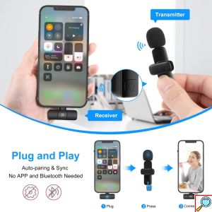 Ασύρματο Μικρόφωνο Πέτου με Θύρα Lightning - Σετ 2 τεμαχίων Puluz