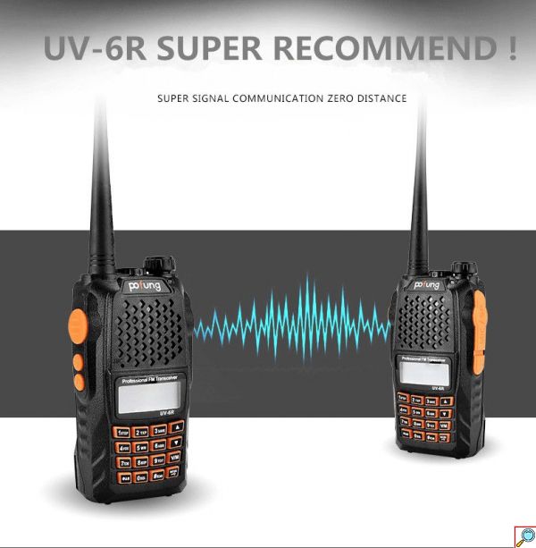 4 Ασύρματοι Φορητοί Πομποδέκτες Walkie Talkie Αμφίδρομη Eνδοεπικοινωνία Two Way Audio UHF VHF Pofung