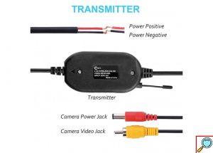 Ασύρματος Πομπός & Δέκτης για Μετατροπή Ενσύρματης Κάμερας Οπισθοπορείας σε Ασύρματη HD - Parking Camera Αυτοκινήτου CCD X3