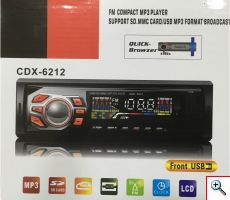 Mp3 player Αυτοκινήτου με usb / sd card / lcd / fm CDX-6212