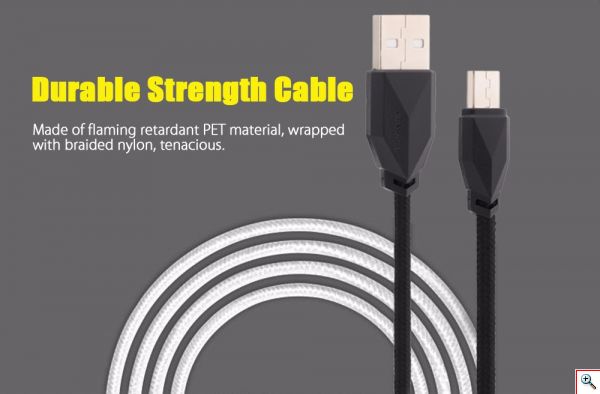 Φορτιστής Ρεύματος για Γρήγορη Φόρτιση με δύο Θύρες USB και Καλώδιο Micro USB - 2 USB Charger Awei