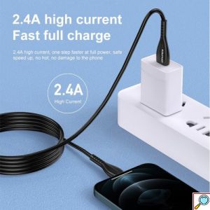 Awei Καλώδιο Γρήγορης Φόρτισης & Μεταφοράς Δεδομένων 1m USB σε Lightning για iPhone