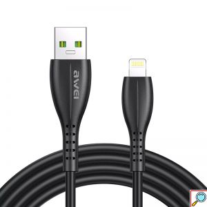 Awei Καλώδιο Γρήγορης Φόρτισης & Μεταφοράς Δεδομένων 1m USB σε Lightning για iPhone