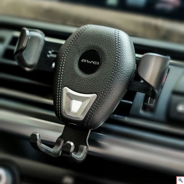 Ασύρματη Βάση Φόρτισης & Βάση Στήριξης Κινητού για Αυτοκίνητο 2 σε 1 - AWEI Wireless Charger & Car Phone Holder 2 in 1