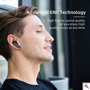 Bluetooth Ακουστικά TWS HiFi Sound με Θήκη Φόρτισης Awei T36- Black