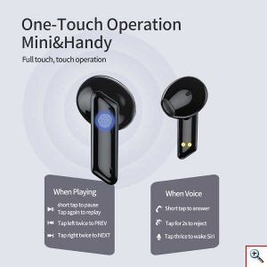 Bluetooth Ακουστικά TWS HiFi Sound με Θήκη Φόρτισης Awei T36- Black