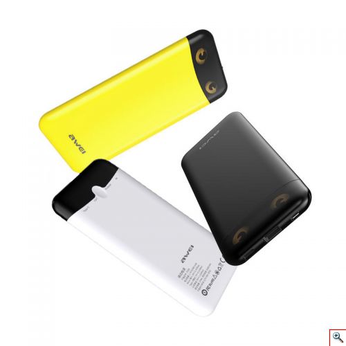 Power Bank 10000mAh - Έξτρα Μικρή Φορητή Μπαταρία για Κινητά, Κάμερες και Tablet Awei® P68K