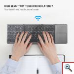 Ασύρματο Αναδιπλούμενο Πληκτρολόγιο με Touchpad Foldable Touchpad Bluetooth Keyboard RF1001