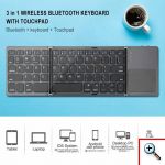 Ασύρματο Αναδιπλούμενο Πληκτρολόγιο με Touchpad Foldable Touchpad Bluetooth Keyboard RF1001