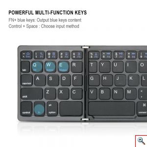 Ασύρματο Αναδιπλούμενο Πληκτρολόγιο με Touchpad Foldable Touchpad Bluetooth Keyboard RF1001