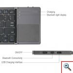 Ασύρματο Αναδιπλούμενο Πληκτρολόγιο με Touchpad Foldable Touchpad Bluetooth Keyboard RF1001
